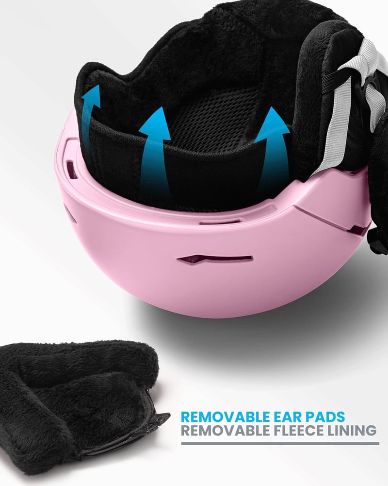 OutdoorMaster ELK MIPS sísisak snowboard bukósisak férfiaknak nőknek és fiataloknak - Matte Pink