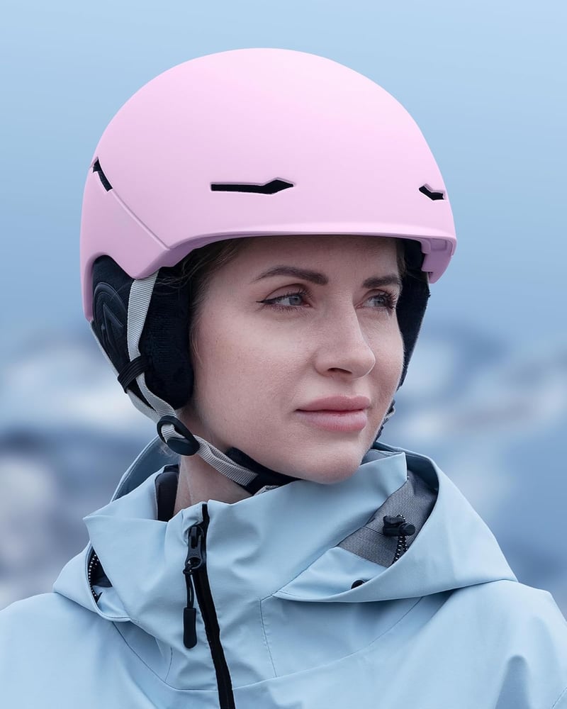 OutdoorMaster ELK MIPS sísisak snowboard bukósisak férfiaknak nőknek és fiataloknak - Matte Pink