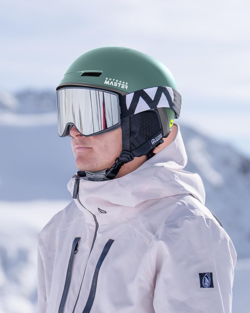 OutdoorMaster MIPS Sísisak Snowboard Bukósisak Szellőzőrendszerrel Férfiaknak Nőknek