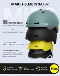 OutdoorMaster MIPS Sísisak Snowboard Bukósisak Szellőzőrendszerrel Férfiaknak Nőknek 2