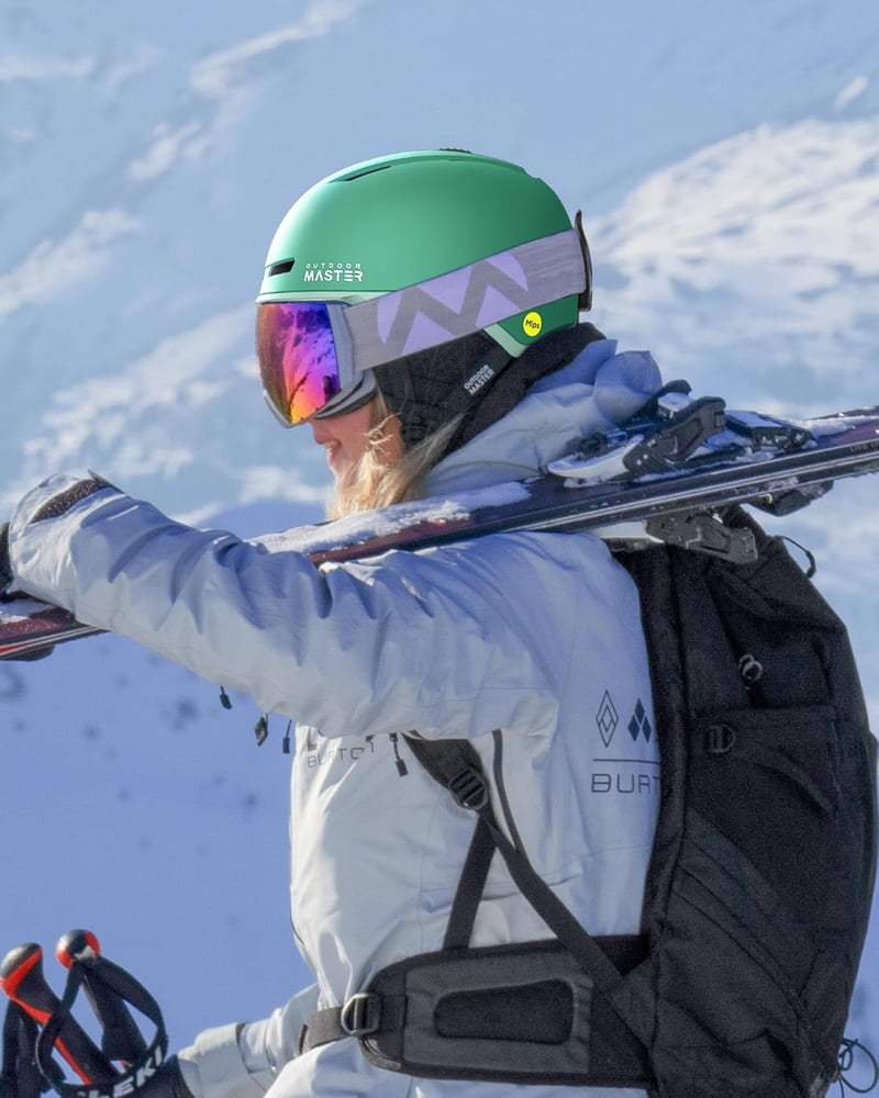 OutdoorMaster MIPS Sísisak Snowboard Sisak, S-es méret, Szellőzéssel Férfiaknak Nőknek