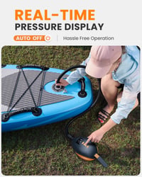 OutdoorMaster The Dolphin elektrická pumpa na SUP, 20 PSI vysoký tlak, 12V DC autokonektor, automatické vypnutie, pre nafukovacie paddleboardy a člny 5