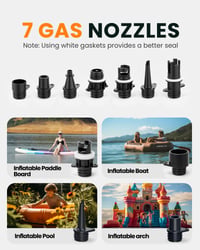 OutdoorMaster The Dolphin elektrická pumpa na SUP, 20 PSI vysoký tlak, 12V DC autokonektor, automatické vypnutie, pre nafukovacie paddleboardy a člny 7