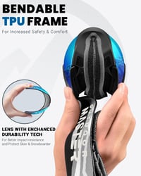 OutdoorMaster Unisex Síszemüveg UV Védelemmel, Szemüveges Síelőknek, Páramentesítő Hógoggles 3