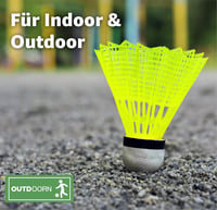 OUTDOORN tollaslabda badmintonhoz - sárga - 12 db 2