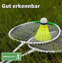 OUTDOORN tollaslabda badmintonhoz - sárga - 12 db 4