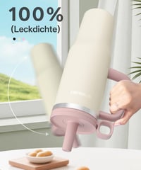 OUTDOUSE PRO 1,2L rozsdamentes acél termosz pohár szívószállal, vákuum szigetelt, szellőzésmentes, mosogatógépben mosható 2