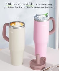 OUTDOUSE PRO 1,2L rozsdamentes acél termosz pohár szívószállal, vákuum szigetelt, szellőzésmentes, mosogatógépben mosható 3