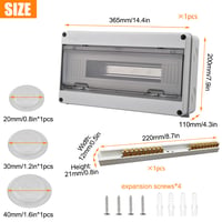 Tablou electric de distribuție Outinhao IP65 pentru montaj aparent, 18 module, pentru exterior 2