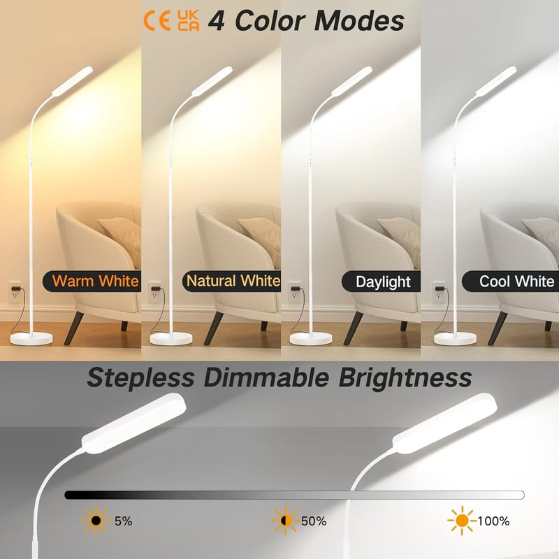 OUTON LED Asztali Lámpa Dimmer Funkcióval