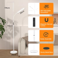 OUTON LED Asztali Lámpa Dimmer Funkcióval 8