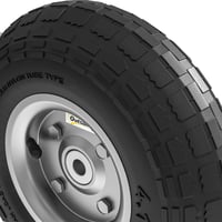 Set 4 roți de rezervă Outsunny 255 mm, anvelope din cauciuc cu ax de 16 mm, pentru cărucior de grădină, roabă și cărucior de transport 9