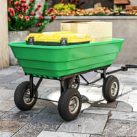 Set 4 roți de rezervă Outsunny 255 mm, anvelope din cauciuc cu ax de 16 mm, pentru cărucior de grădină, roabă și cărucior de transport 5