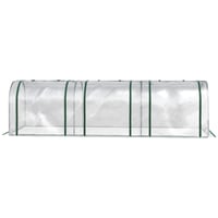 Outsunny mini tunelový skleník na pestovanie paradajok 3 x 1 x 0,8 m, oceľová konštrukcia, UV odolná fóliovníková plachta, 3 dvere na zips, záhradný skleník 9