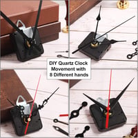 Outus 2 db Csendes Kvarcóra Szerkezet DIY Óra Mozgás Csere Kézműves Készlet 5