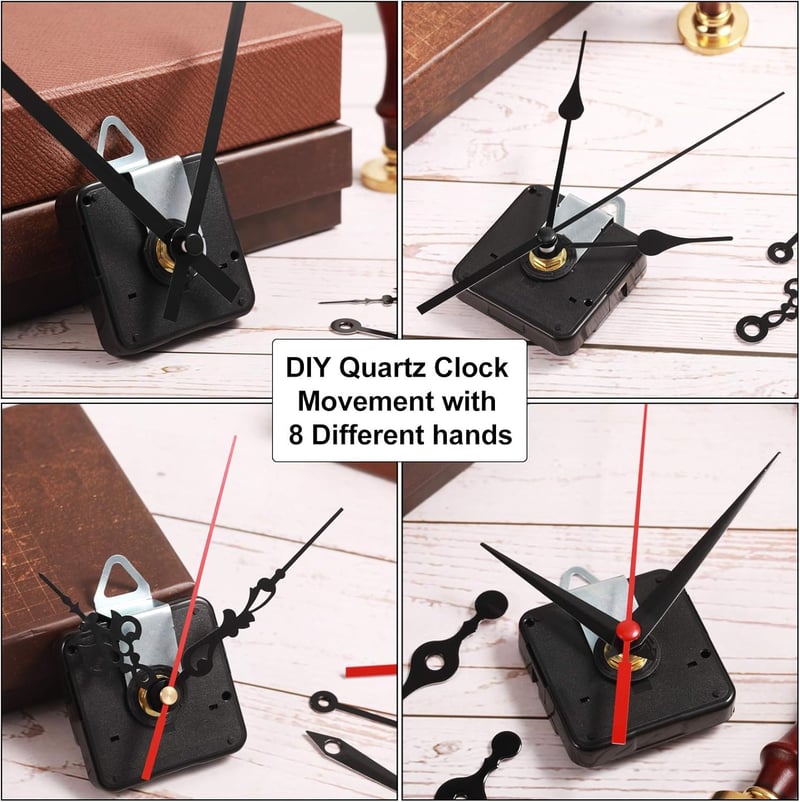 Outus 2 db Csendes Kvarcóra Szerkezet DIY Óra Mozgás Csere Kézműves Készlet
