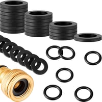 Set de 72 de garnituri de etanșare și inele O Outus, conținând 24 bucăți de 1/2 inch, 24 bucăți de 3/4 inch și 24 bucăți inele O pentru furtun de duș 1