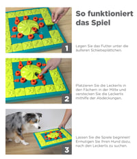 Interaktívna hračka pre psov Outward Hound Nina Ottosson MultiPuzzle, úroveň 4 Expert, na maškrty, zelená, 38x38 cm 5