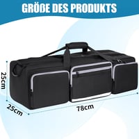 Geantă pentru trepied OUUTMEE de 30,7 inchi cu compartimente căptușite detașabile, rezistentă la șocuri, pentru monopied și instrumente muzicale 2