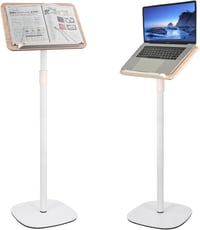 OUUTMEE Állítható Olvasópult Laptop Asztal Fehér 50-130 cm Magasságig 1