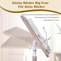 OUUTMEE Állítható Olvasópult Laptop Asztal Fehér 50-130 cm Magasságig 4