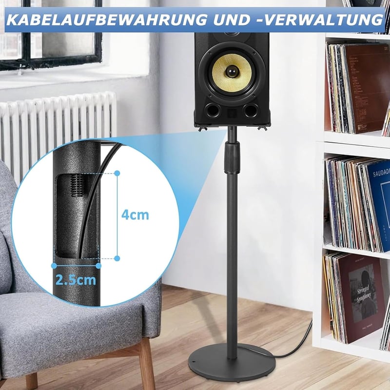 OUUTMEE magasságállítható hangfal állvány 80-130 cm, 2 darab
