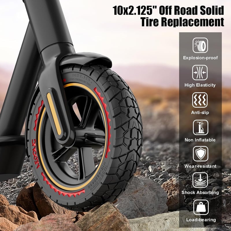 OUXI 10x2.125 Off-road gumi Ninebot F20/F30/F40/F65 elektromos rollerhez, 2db