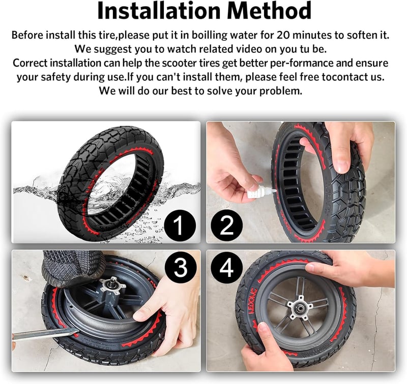 OUXI 10x2.125 Off-road gumi Ninebot F20/F30/F40/F65 elektromos rollerhez, 2db