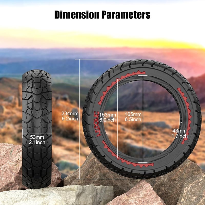 OUXI 10x2.125 Off-road gumi Ninebot F20/F30/F40/F65 elektromos rollerhez, 2db