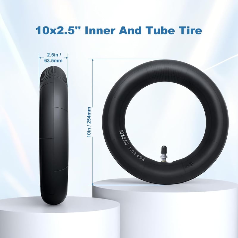 OUXI Elektromos Roller Gumi Szett 10x2.50 Belső és Külső Gumi Csomag Ninebot MAX G30 Kugoo M4 Soflow So4 Pro Kompatibilis