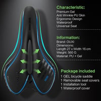 OUXI Gel Kerékpár Nyereg Ergonomikus Üreges Komfort Férfi Női MTB Országúti Hegyi Kerékpár 2