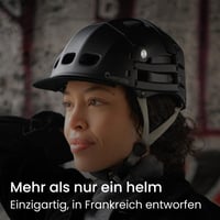 Skladacia cyklistická prilba Overade Plixi L/XL (59-62 cm) saténová čierna - elektrická kolobežka, e-bike - norma CE EN1078 - 3x menší objem 3