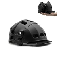 Skladacia cyklistická prilba Overade Plixi L/XL (59-62 cm) saténová čierna - elektrická kolobežka, e-bike - norma CE EN1078 - 3x menší objem 1