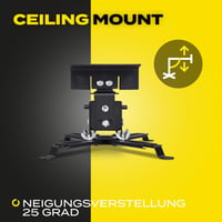 Overmax Ceiling Mount projektor tartókonzol, max. 20 kg, acél, fali/mennyezeti 6
