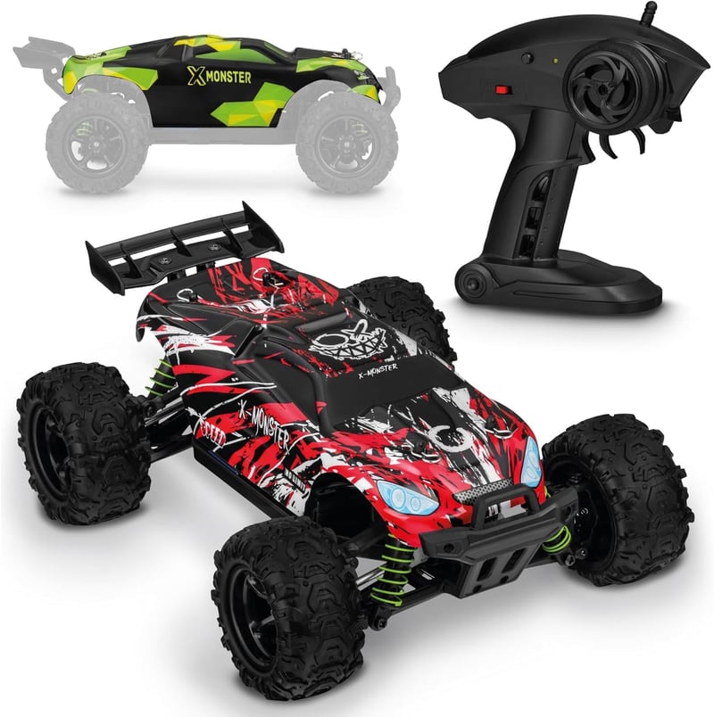 RC auto Overmax X-Monster 3.5 1:18 - 30 km/h, 4WD, 2×850 mAh, 2 karosérie