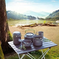 Ibric de camping portabil din aluminiu Overmont 1,2 L – Cană pentru ceai și cafea pentru drumeții, camping, picnic 6