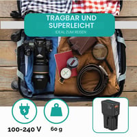 Încărcător de călătorie universal OVERMUST cu porturi USB-C și USB-A, încărcare rapidă 20W, compatibil în 200 de țări cu prize tip USA, EU, UK, AU, pentru telefon, tabletă, cameră foto 6