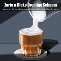 Ovetedot 4 v 1 elektrický napeňovač mlieka s automatickým vypnutím, na teplú a studenú mliečnu penu, na prípravu Latte Macchiato a Cappuccina, svetlosivý 3