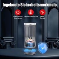 Ovetedot 4 v 1 elektrický napeňovač mlieka s automatickým vypnutím, na teplú a studenú mliečnu penu, na prípravu Latte Macchiato a Cappuccina, svetlosivý 5