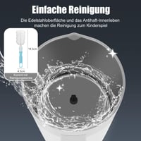 Ovetedot elektrický napeňovač mlieka 400 ml s automatickým vypnutím na prípravu latte macchiato a cappuccina, biely 6