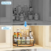 OVICAR Fa Forgótányér Szervezőtálca Konyhai Tárolás Fürdőszoba Pantry Dekoráció 4