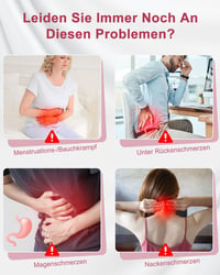 OVIFM Hordozható Menstruációs Fűtőpárna Elektromos Masszázs Funkcióval Lila 2