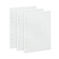 OVISEEN A5 Vonalas Gyűrűs Betétlap 6 Gyűrűs, 135 Lap, 100g/m², 8 mm Vonalköz, Filofax Kompatibilis Újratölthető Tervező Notesz 1