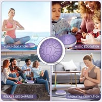 Ovissol Tongue Drum 15 cm 11 Hangú D-dúr Handpan Dob Készlet Kezdőknek - Meditációhoz, Jógához, Hangterápiához - Levendula Lila 2