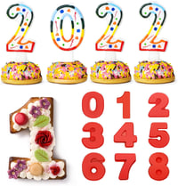 Ovtai szilikon számtorta forma 25 cm piros, sütőbiztos, tapadásmentes számforma szett - 0 3