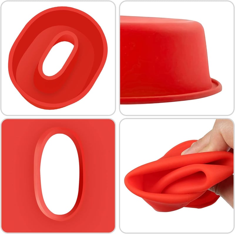 Ovtai szilikon számtorta forma 25 cm piros, sütőbiztos, tapadásmentes számforma szett - 0