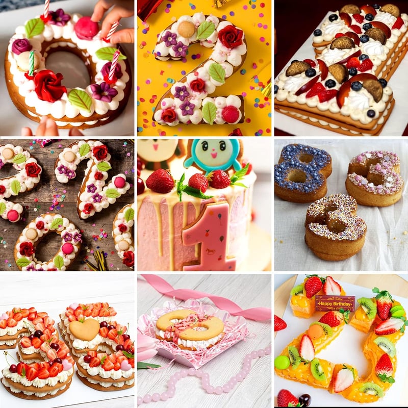 Ovtai szilikon számtorta forma 25 cm piros, sütőbiztos, tapadásmentes számforma szett - 0