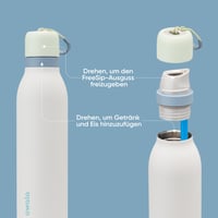 Nerezová fľaša Owala FreeSip Twist 710 ml (24 oz) – Zelená/Biela (Iced Breeze) 3