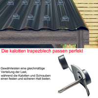 OWDFF Sinus 76/18 Tetőfedő Kupola Hullámlemezhez 100db Sötétszürke 3