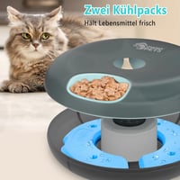 Ownpets 6 adagos automata macskaeledel adagoló időzítővel, nedves és száraz táp 2